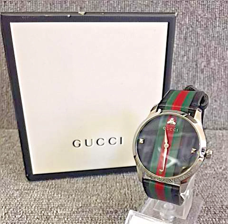 Orologio Uomo Gucci 126.4 Linea Sherry Ape Quarzo Swiss Made con Scatola