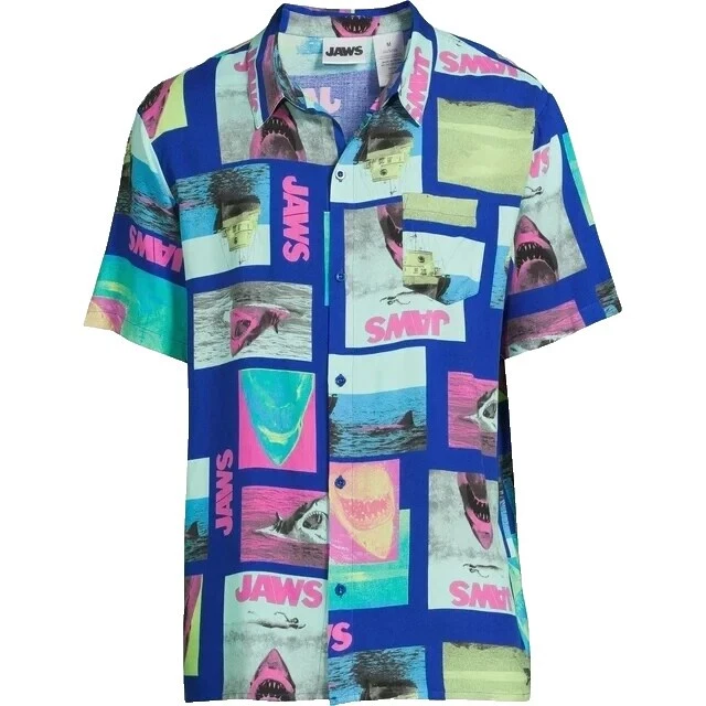 JAWS Casual Button-Down Shirts for Men