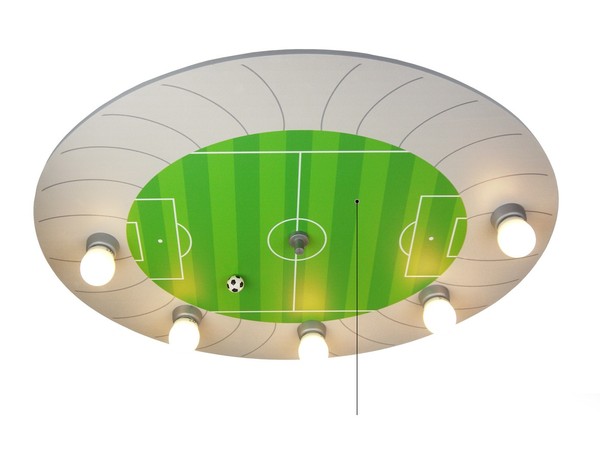 Kinder Deckenleuchte FußBall Stadion Mit Zugschalter FüR Led-Schlummerlicht-image