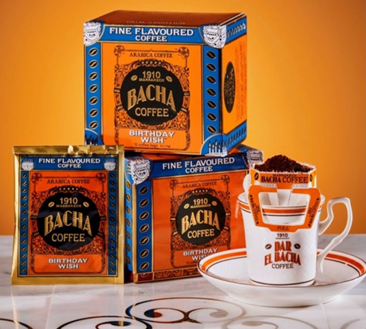 famous! BACHA COFFEE Arabica Coffee Beans 100% Birthday Wish 12g