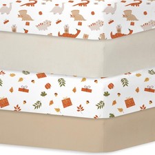 Crib Sheets 4 Pack, Baby Crib Sheets Fitted for Boys and Girls Breathable S...