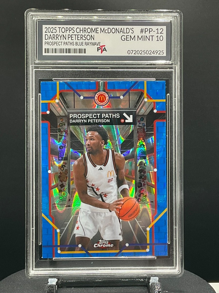 2025 Chrome McDonalds Darryn Peterson PROSPECTS BLUE RAYWAVE ~GEM