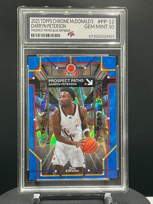 卒業　10th Graduation　パーフェクトコレクション　非売品カード5枚 2025 Chrome McDonalds Darryn Peterson PROSPECTS BLUE RAYWAVE ~GEM