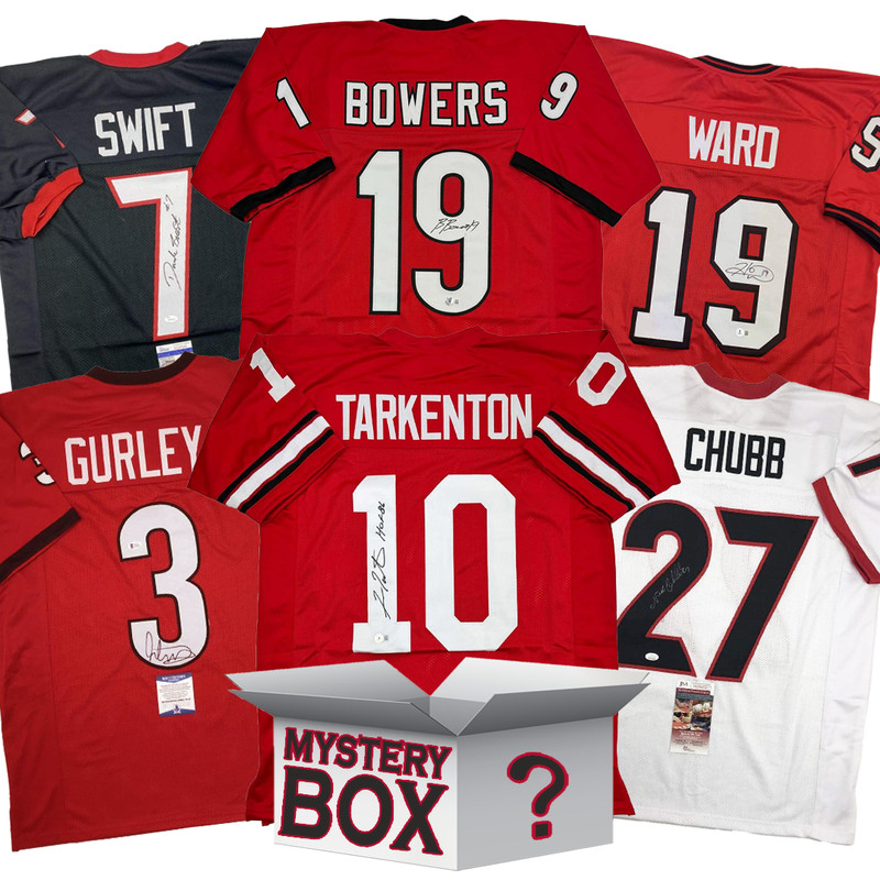 Autographed/Signed Georgia College Football Jersey Mystery Box PSA JSA BAS COA