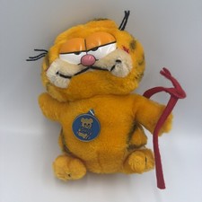 Vintage 1981 Garfield Devil Plush Dakin Halloween Red Trident Stuffed Animal