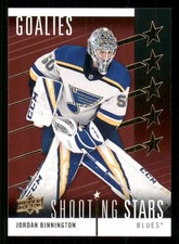 2019-20 Upper Deck Shooting Stars Goalies Jordan Binnington St. Louis Blues