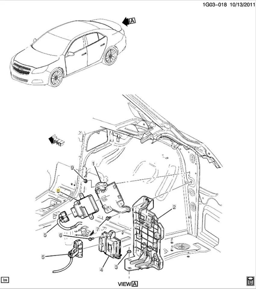 Fuel Pump Control Module Buick Regal Cadillac SRX Chevrolet Equinox GMC Terrain - Image 2 of 4