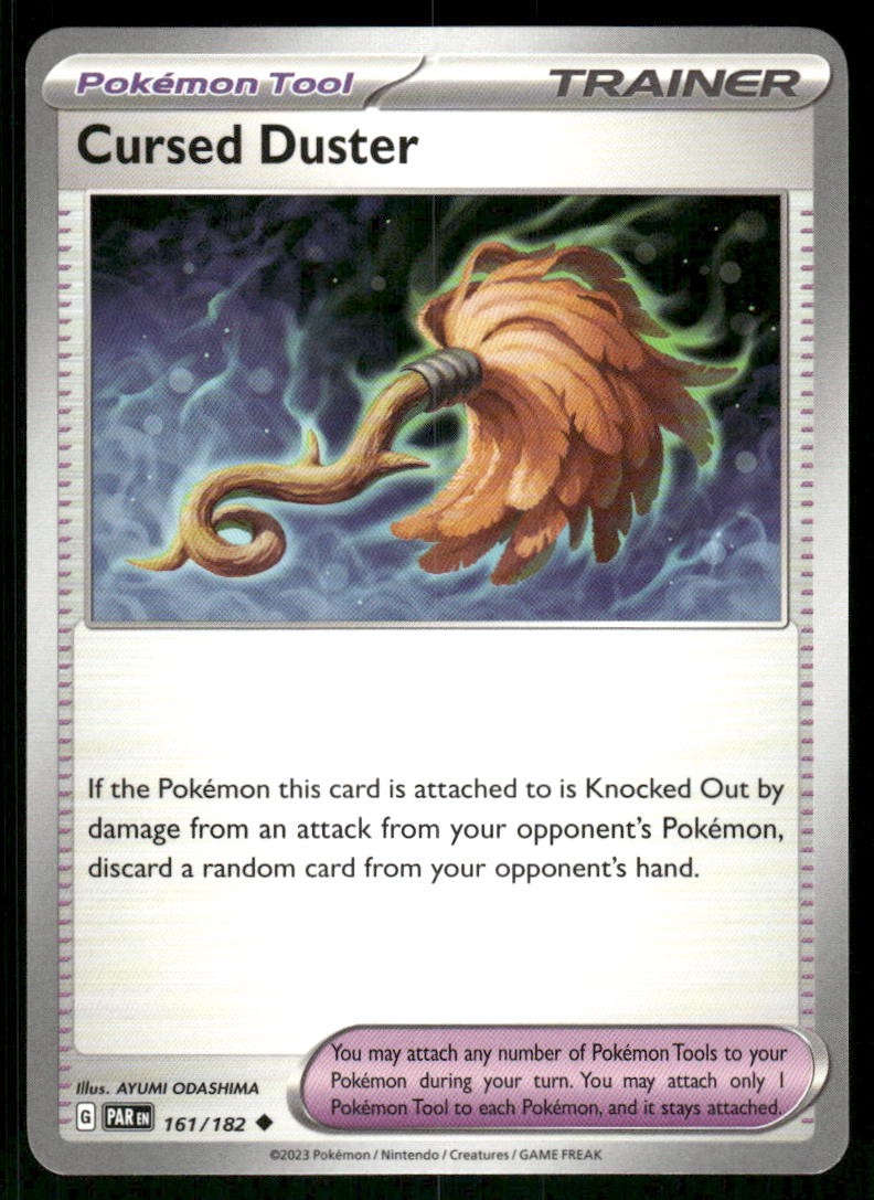 Pokemon Paradox Rift Cursed Duster 161/182 Uncommon Non-foil Near Mint