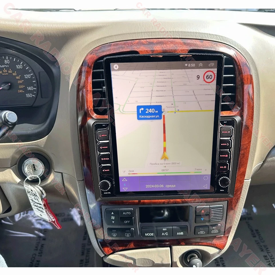 Wireless CarPlay Android13 Car Radio GPS FM BT +CAM For Hyundai Sonata 1999-2005 - Image 2 of 4