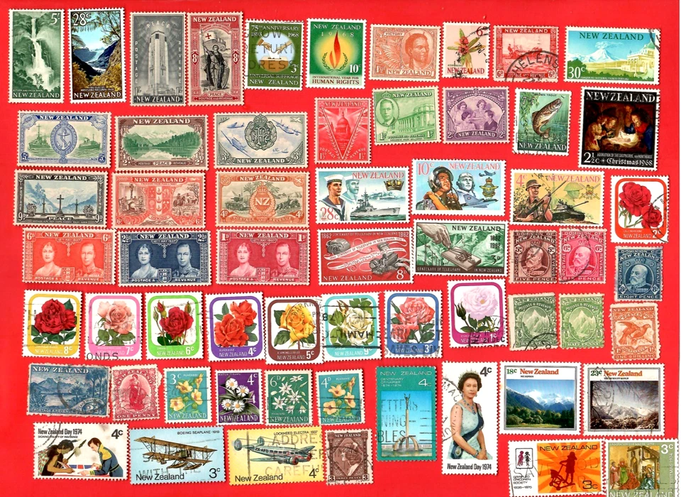 WORLDWIDE Stamps & Pictorials Used W/NEW ZEALAND, SPAIN, DENMARK 😊 - Image 2 of 4