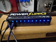 Donner DP-1 Effect Pedal Power Supply 10 Isolated DC Output for 9V/12V/18V