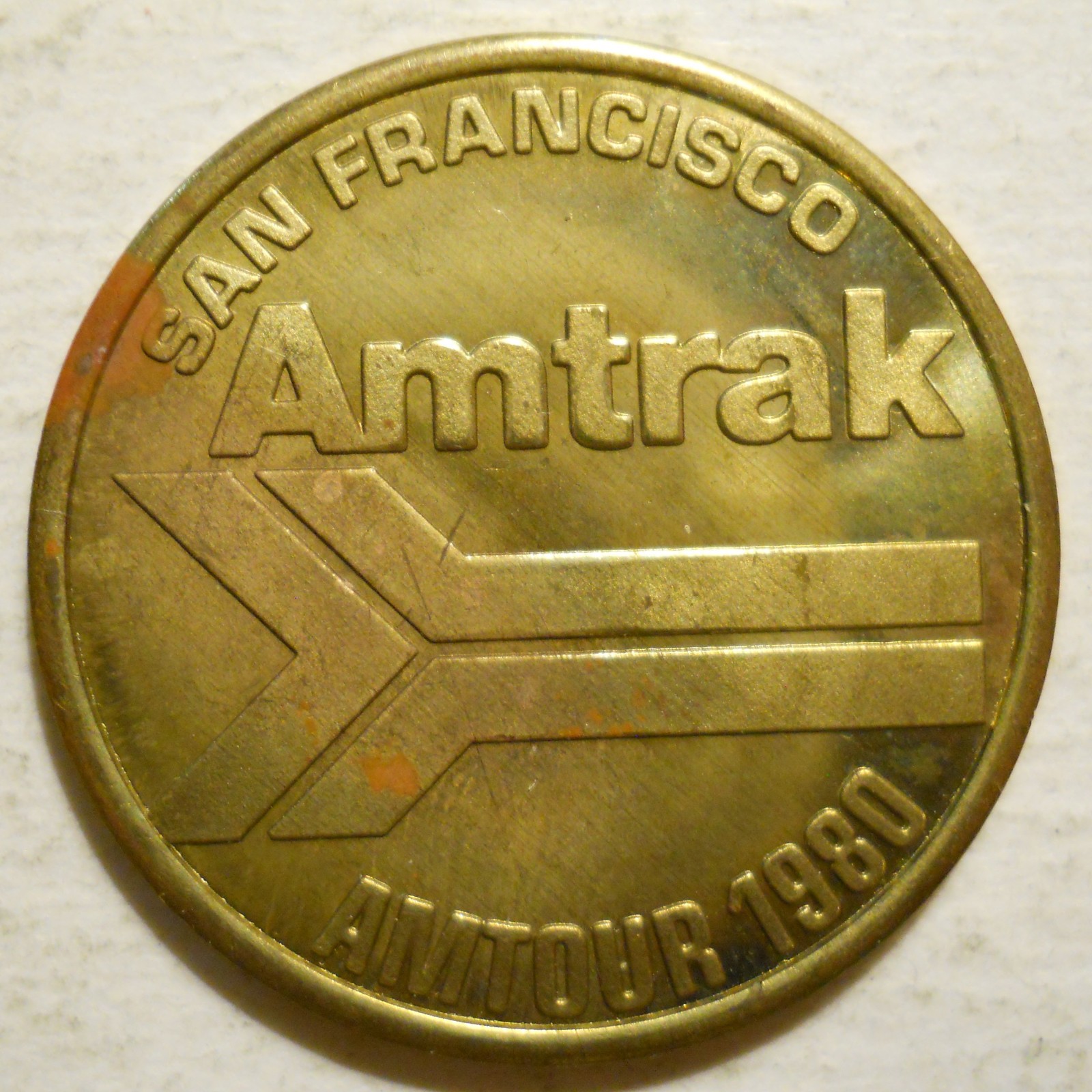 San Francisco Municipal Railway (California) transit token - CA760T