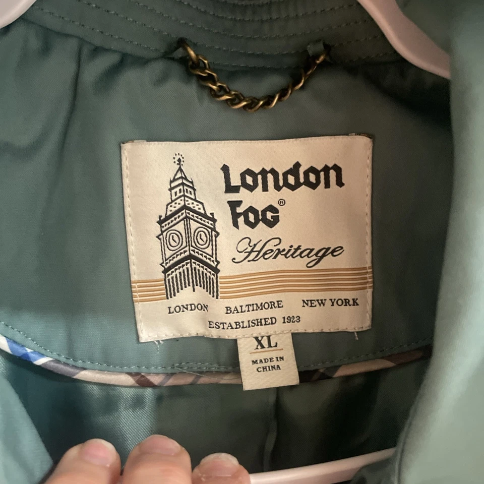 Gabardina vintage clásica London Fog para mujer XL doble botonadura EE. UU. ¡Perfecta! Foto 2 de 4