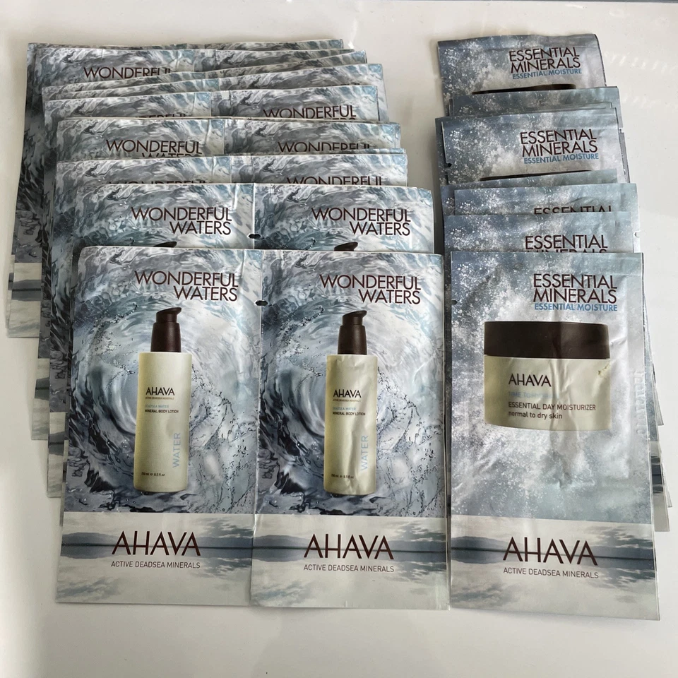 AHAVA Active Deadsea Minerals sachets 11x3ml day moisturizer + 26x6ml bodylotion - Image 3 of 4