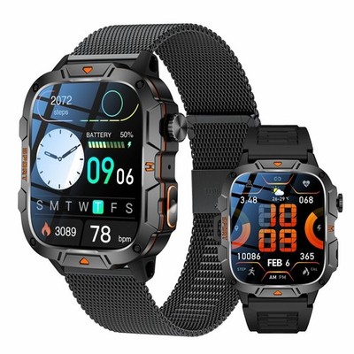   Smart Watch Men Women (Call Receive/Dial) Rugged Fitness Tracker Waterproof