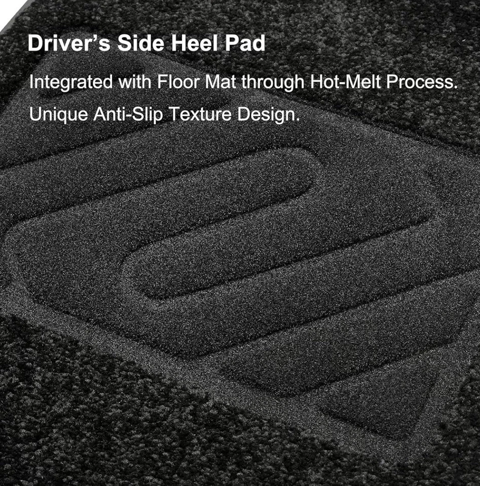 Alfombrillas delanteras Wennebird 2 piezas para Lexus GX460 2014-2023 - alfombra negra Foto 4 de 4