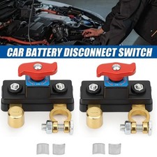2pcs Universal Battery Disconnect Switch 12v 24v Cut Off Isolator For Cars Rv 2pcs Universal Battery Disconnect Switch 12v 24v Cut Off Isolator For Cars Rv