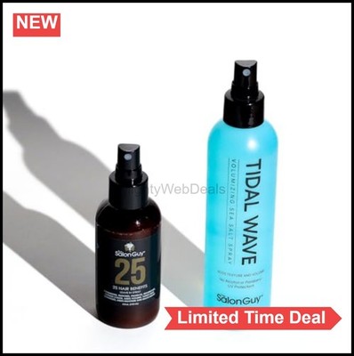 Sea Salt Spray Bundle Leave In Conditioner Volumizing Heat Protection Set For