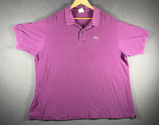 Lacoste Men's Size 9 Purple Short Sleeve Cotton Polo Shirt Preppy Casual