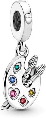 Charms Bracelet Artist'S Palette Dangle Charm Authentic 925 Silver Charm New USA