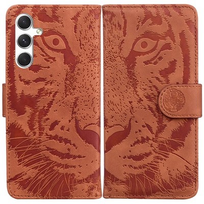 For OPPO Infinix Leather Card Wallet Case Cool Tiger Bag Flip Stand Phone Covers