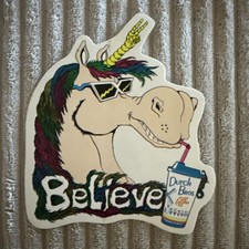 DUTCH Bros UNICORN Blood STICKER Decal COFFEE Rare OLD Design HTF DB Car Yeti