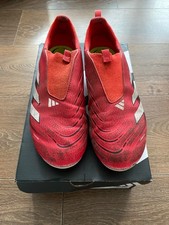 Red Adidas Predator football boots size 3.5