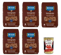 De Cecco Integrale Pasta Mista N. 120, Vollkornnudeln, 5X500G+Polpa 400G