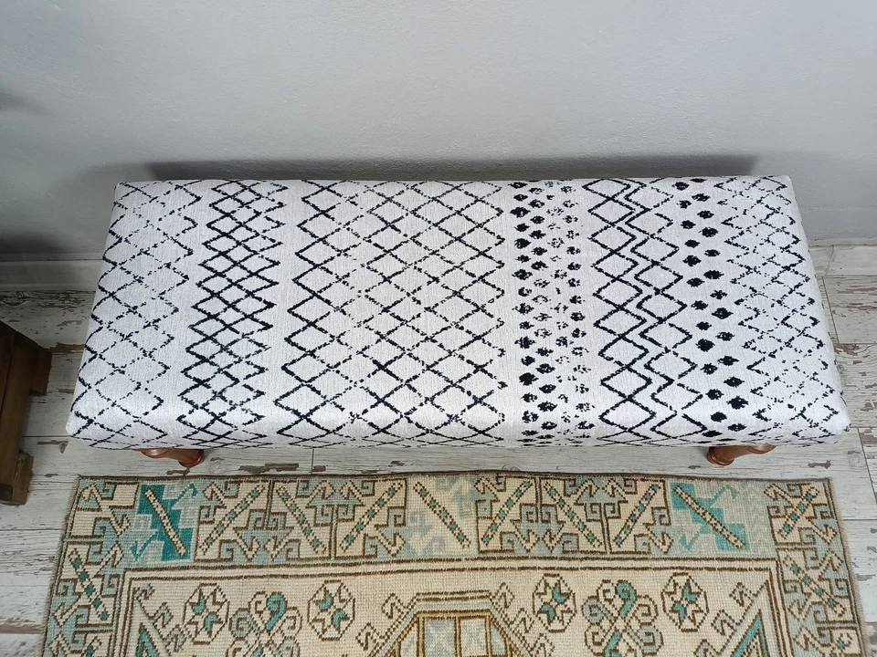 Piano bench, Dining table bench, Kitchen bench, Boho bench, Handmade bench - Image 4 of 4