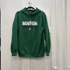 Boston Celtics NBA Youth XL 18/20 Adidas Hooded Kangaroo Pocket Sweatshirt