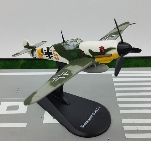 Avión de combate Messerschmitt Bf-109 modelo militar fundido a presión de... - Imagen 10 de 13