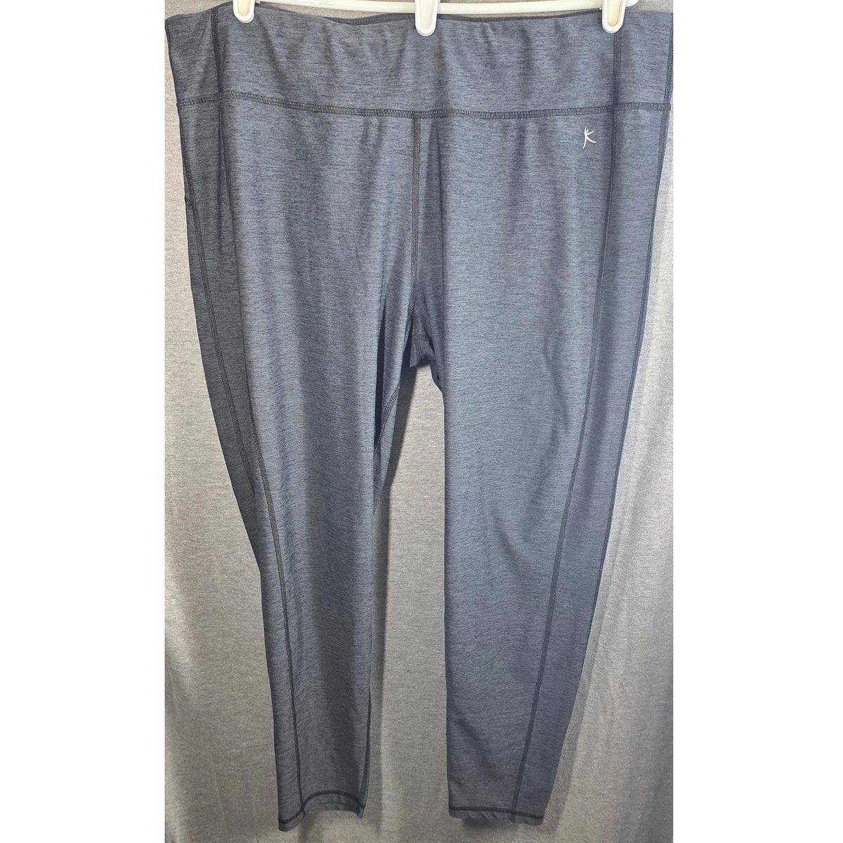 Leggings Danskin Femme - Noir Avec Détails Gris Et Mesh - Taille S - Occasion Très Bon état