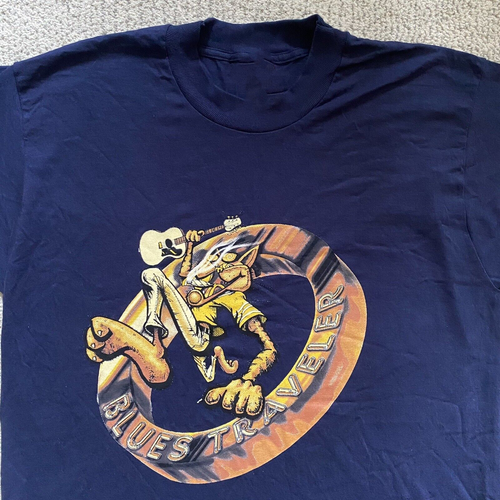 Blues Traveler Band Tour Concert Gift For Fan Navy T-shirt