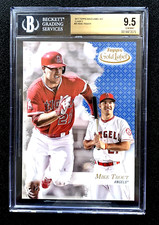 SICK JUMBO 1/1 BGS 9.5 GEM MINT 2017 MIKE TROUT TOPPS GOLD LABEL 5X7 CLASS 3 #25