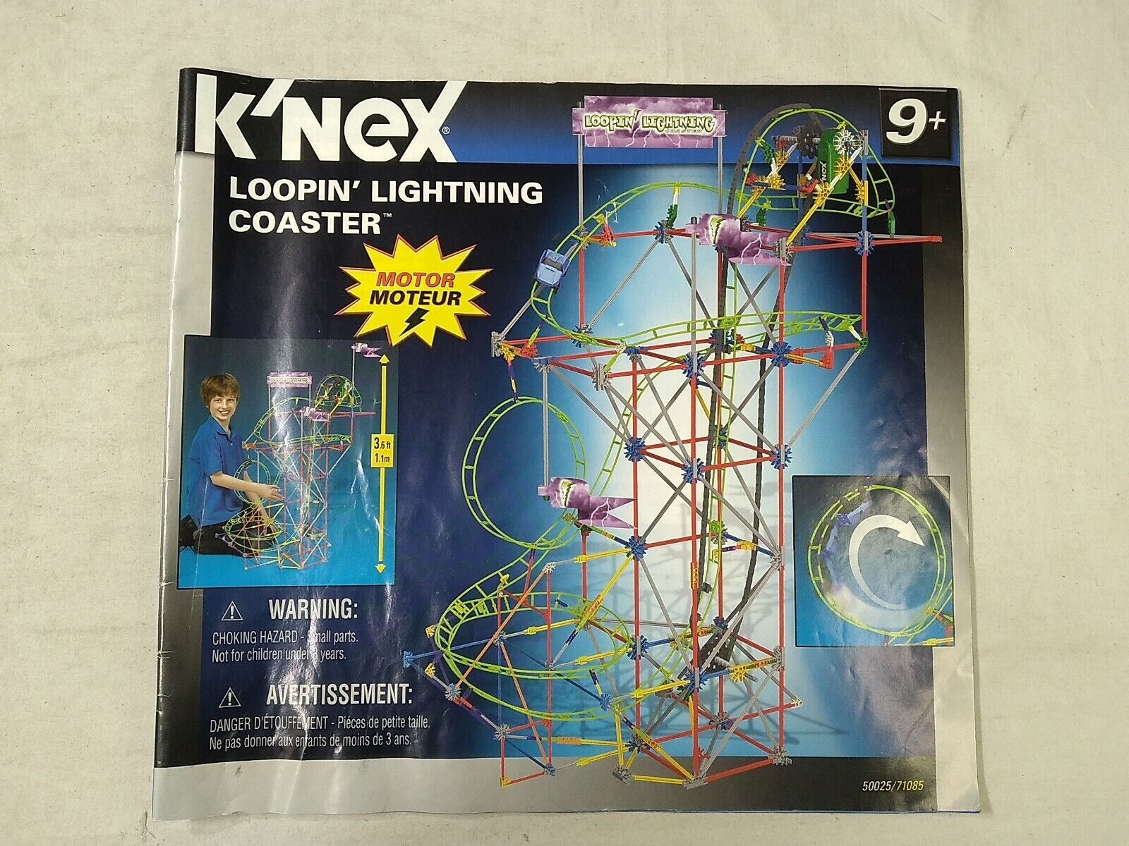 K'NEX KNEX INSTRUCTION MANUAL ONLY #50025 Loopin Lightning