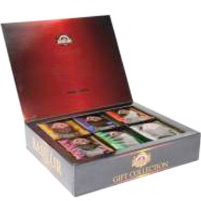  Basilur Tee Set 6 Teesorten 60 Teebeutel Schwarztee Grüntee tea gift collection