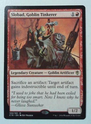 Slobad, Goblin Tinkerer *Rare* Magic MtG x1 Commander 2016 SP