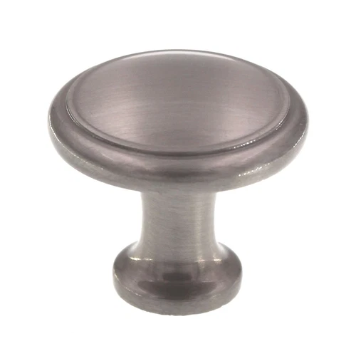 Top Knobs Nouveau Ringed 1 1/8" Round Cabinet Knob Brushed Satin Nickel M376 - Picture 1 of 3