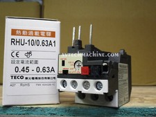 RHU-10/0.63A1 Teco Thermal Overload 0.45 - 0.63 Amp