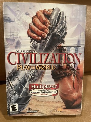 Sid Meier's Civilization III Play The World Expansion PC Factory Sealed 2002 Vtg