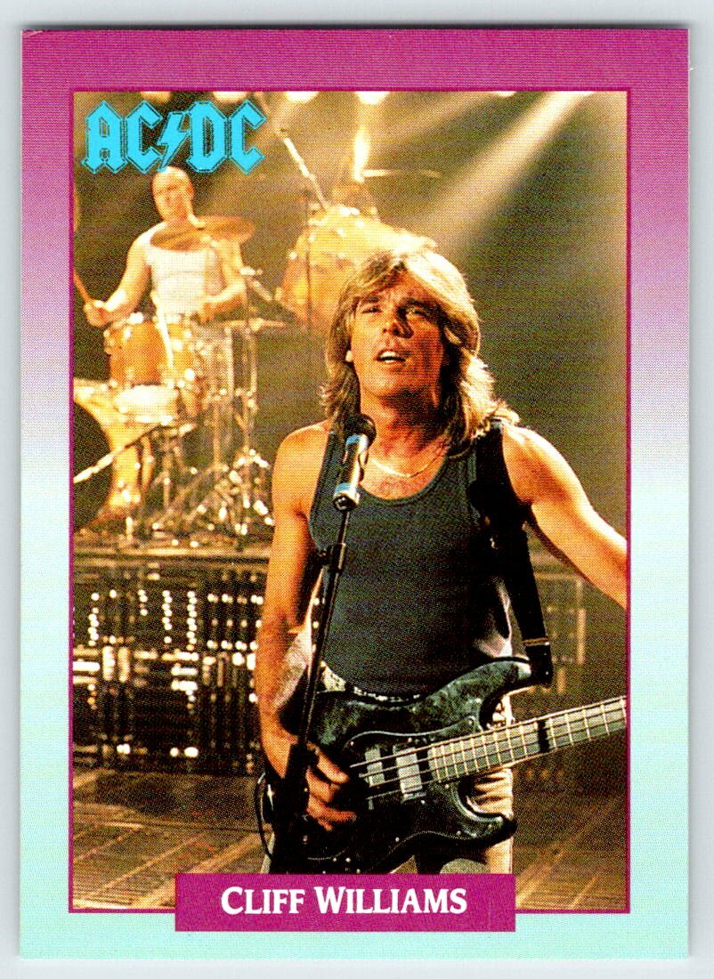CLIFF WILLIAMS AC/DC Rock Cards Brockum Trading Card B69 | eBay