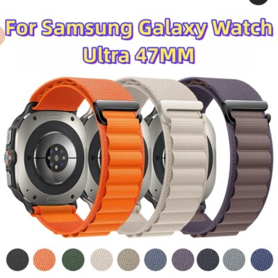Fashion Alpine Loop Nylon Strap Wristband For Samsung Galaxy Watch Ultra  47MM UK