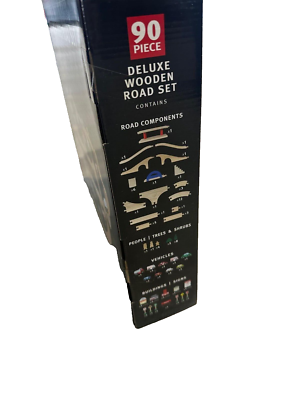 SEALED Snap On 90 Pc Deluxe Wooden Toy Road Set SSX21P140 Quick