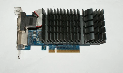 Tarjeta de gráficos de bajo perfil Asus NVIDIA GT710 2 GB silenciosa PCIE VGA/DVI/HDMI