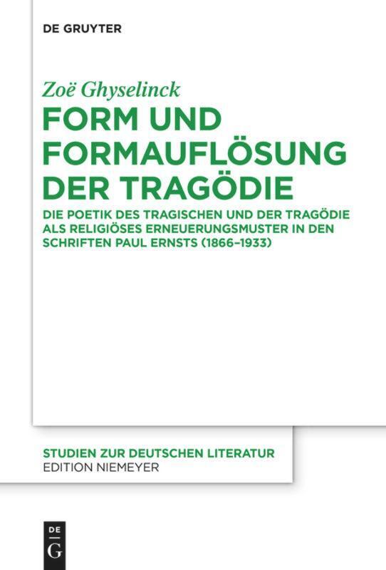 Thumbnail - Zoe Ghyselinck | Form Und Formauflösung Der Tragödie | Buch | Deutsch