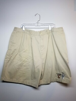 Vintage Mens XXXL Warner Bros Studio Store Taz Bugs Golf Golfing Shorts Khaki