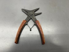 (k) VINTAGE KEIBA SNAP RING PLIERS S-026 DUAL USE - FANCY HANDLES -