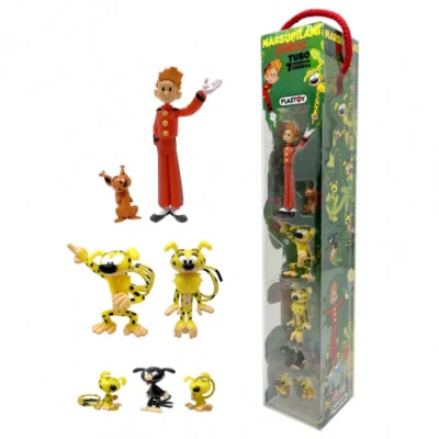 PLASTOY SAS Marsupilami con Spirou y Pips - Tubo (7 figuras)