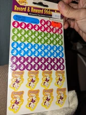 CTP Creative Teaching Press Stickers record and reward duos Press On Rabbit New 