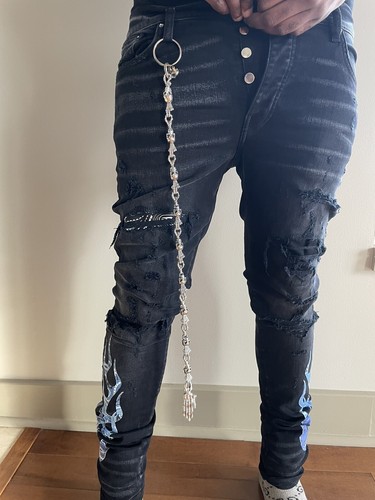 Chrome Hearts Silver Wallet Chain 
